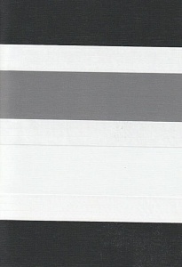 Открытые рулонные шторы день-ночь Салерно, серый 2002 купить в Котельниках с доставкой